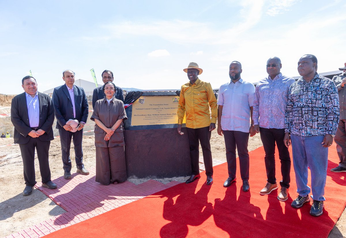 HassanAliJoho's tweet photo. Today, I had the privilege of accompanying the President, H.E. Dr. @WilliamsRuto, to Ngaaie in Mwingi North Constituency, Kitui County, where he broke ground for the KSh 70 billion Devki Group cement and clinker manufacturing plant, marking a significant milestone in Kenya’s industrialisation journey.

This landmark investment represents a major vote of confidence in Kenya’s economic potential and the Government’s commitment to creating an enabling environment for private sector-led growth. 

Beyond its immense contribution to the manufacturing sector, the project will create employment opportunities, stimulate local businesses, strengthen infrastructure development and open new economic frontiers for the people of Kitui County and the wider Eastern region.

The establishment of this plant also underscores the importance of value addition in unlocking the full potential of our natural resources. 

By strengthening local manufacturing capacity, Kenya is positioning itself to reduce reliance on imported construction materials, enhance industrial competitiveness and retain more economic value within our borders.