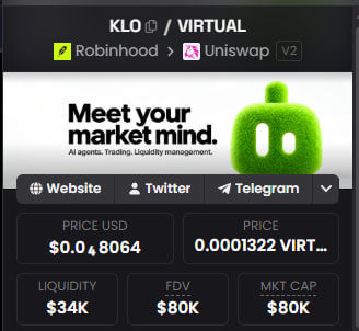cryptodzilla's tweet photo. Real Tech I’m looking at.

robinhood:0x652720b02272c37d9328f08ee8343554d1caa8e7 - non custodial AI trading OS.

Shows you the full DCA bill and hard stop before the first buy ever fires.

Most bots hide that number. This one doesn’t.

CA: 0x652720b02272C37d9328f08EE8343554D1CAa8e7

https://t.co/5GAjYUdWIT