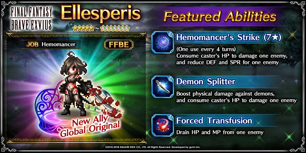 andyfaceo7's tweet photo. Random trivia since folks seem to like FF Resonance, I designed this unit back in the FFBE days. Hope we'll see more of the originals make it into the game at some point \o/ https://t.co/Vlh0A13d9Y