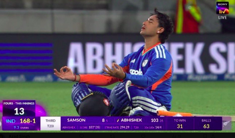 azadpri520's tweet photo. Still thinking about that absolute madness on the field! 🤯 Abhishek Sharma isn't just knocking on the door of greatness, he is breaking it down. Pure class and unmatched swag! 🧘‍♂️🔥 #AbhishekSharma #TeamIndia https://t.co/ST65yi7PJ9