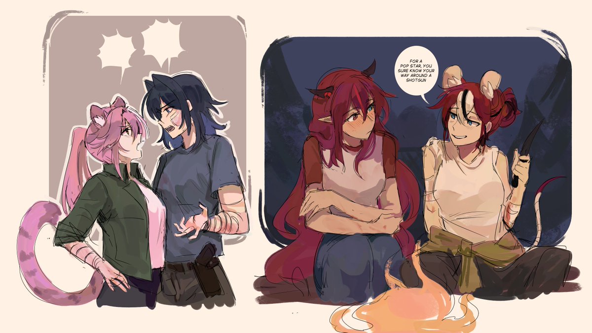 lucesamaaa's tweet photo. zombie au #pizzatime #baerys https://t.co/6lCpM9msfJ