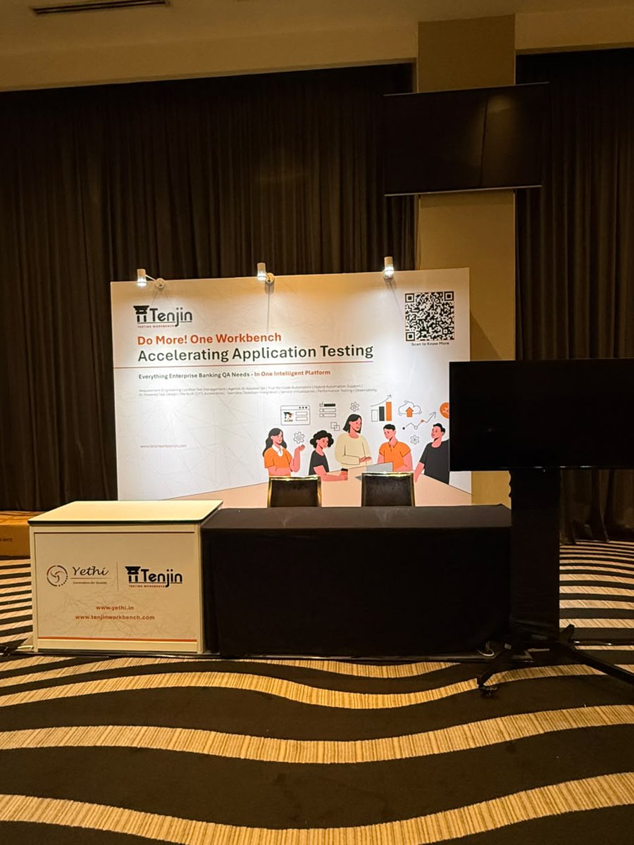 TenjinOnline's tweet photo. We’re all set for BFSI Malaysia 2026!
Find us at Booth 3 | 28 Oct 2026 | Kuala Lumpur
See you at the summit!
#AITesting #QualityEngineering #DigitalTransformation #PerformanceTesting #ServiceVirtualization #RequirementEngineering #Integrations #Observability #Banking https://t.co/D6Hz6Zh708