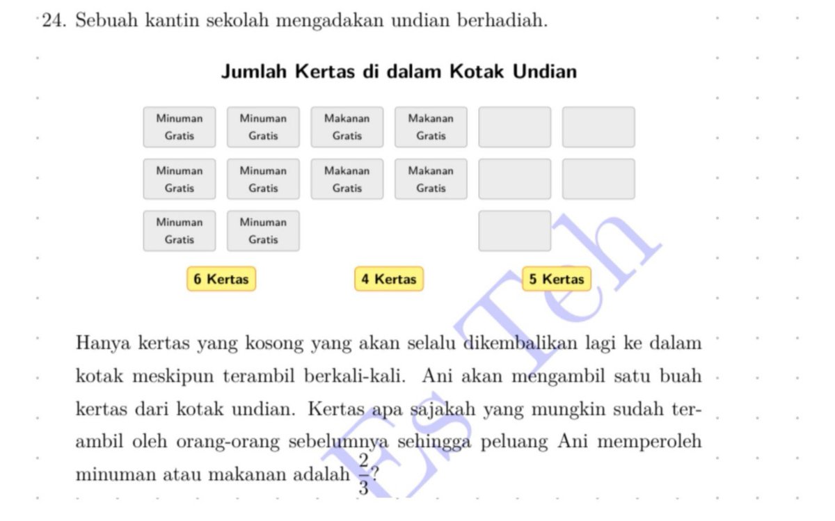 hacipocha's tweet photo. @hhaxoaxm coba lihat ini val, angkanya beda tapi soalnya mirip dan menurut aku cara ini lebih simple+gampang dipahamin https://t.co/BxHJzotdgN
