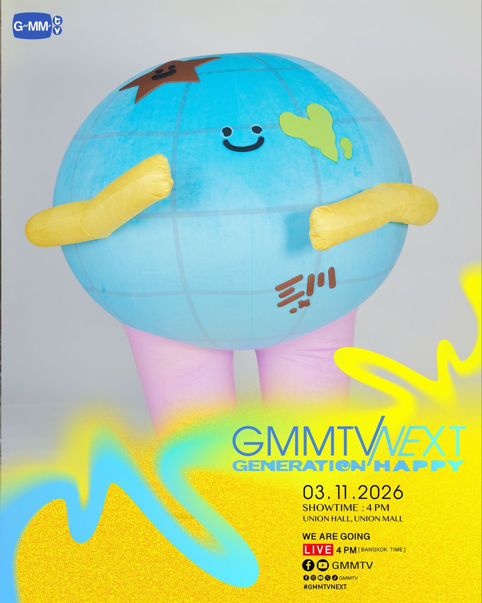 EarthMixxBR's tweet photo. VAI TER FAMÍLIA FELIZ NA LINE UP DE 2027 SIM! 

GMMTV Next Generation Happy acontecerá no dia 03 de Novembro com início às 06:00 da manhã no horário 🇧🇷

#เอิร์ทมิกซ์ #EarthMix #MRSATURNWORLD 
#GMMTVNEXT https://t.co/BIr5aLrjtb