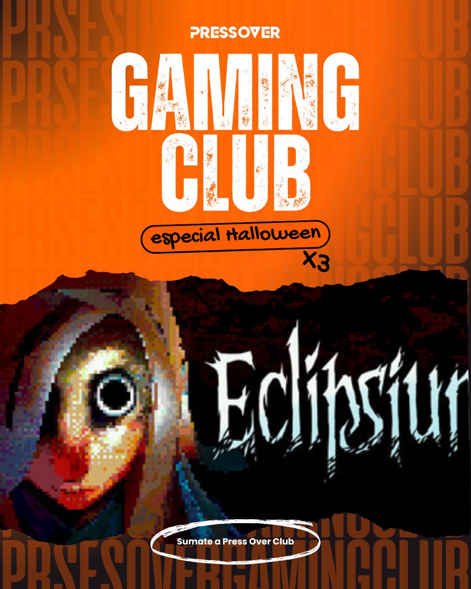 PressOverNews's tweet photo. Press Over Gaming Club especial Halloween 🎃 Este viernes 31 de octubre a las 18 hs. en nuestro Discord nos juntamos a debatir Milk outside a bag of milk, Eclipsium y Tenebris Somnia, elegidos entre todos los miembros.

Y con invitado especial: Tobias Rusjan de @SaibotStudios, desarrollador de @TenebrisSomnia, el juego argentino con live action que la está rompiendo toda.

¿Todavía no sos parte de Press Over Club? Este es tu momento 👇
https://t.co/yjhaMfd7EW