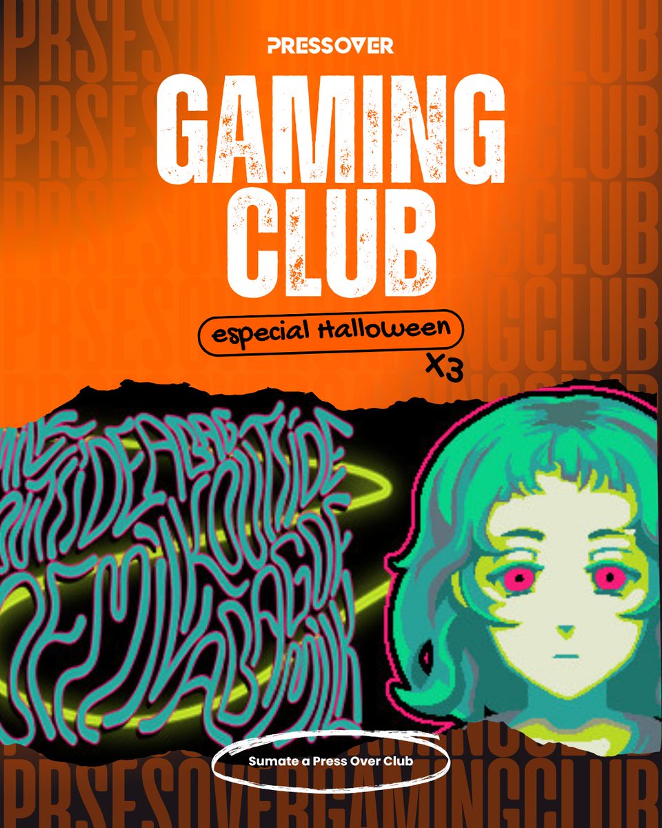 PressOverNews's tweet photo. Press Over Gaming Club especial Halloween 🎃 Este viernes 31 de octubre a las 18 hs. en nuestro Discord nos juntamos a debatir Milk outside a bag of milk, Eclipsium y Tenebris Somnia, elegidos entre todos los miembros.

Y con invitado especial: Tobias Rusjan de @SaibotStudios, desarrollador de @TenebrisSomnia, el juego argentino con live action que la está rompiendo toda.

¿Todavía no sos parte de Press Over Club? Este es tu momento 👇
https://t.co/yjhaMfd7EW
