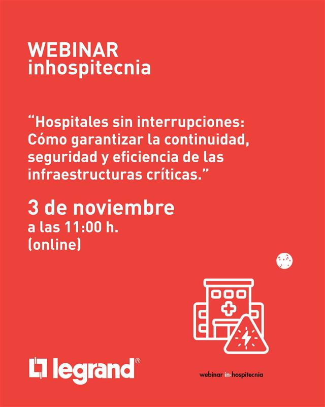 LegrandGroupES's tweet photo. Los hospitales y centros sanitarios afrontan actualmente importantes desafíos: garantizar la continuidad asistencial, mejorar la eficiencia energética, cumplir con las crecientes exigencias normativas y asegurar la disponibilidad permanente de sus instalaciones críticas. https://t.co/dxkTw1EYcp