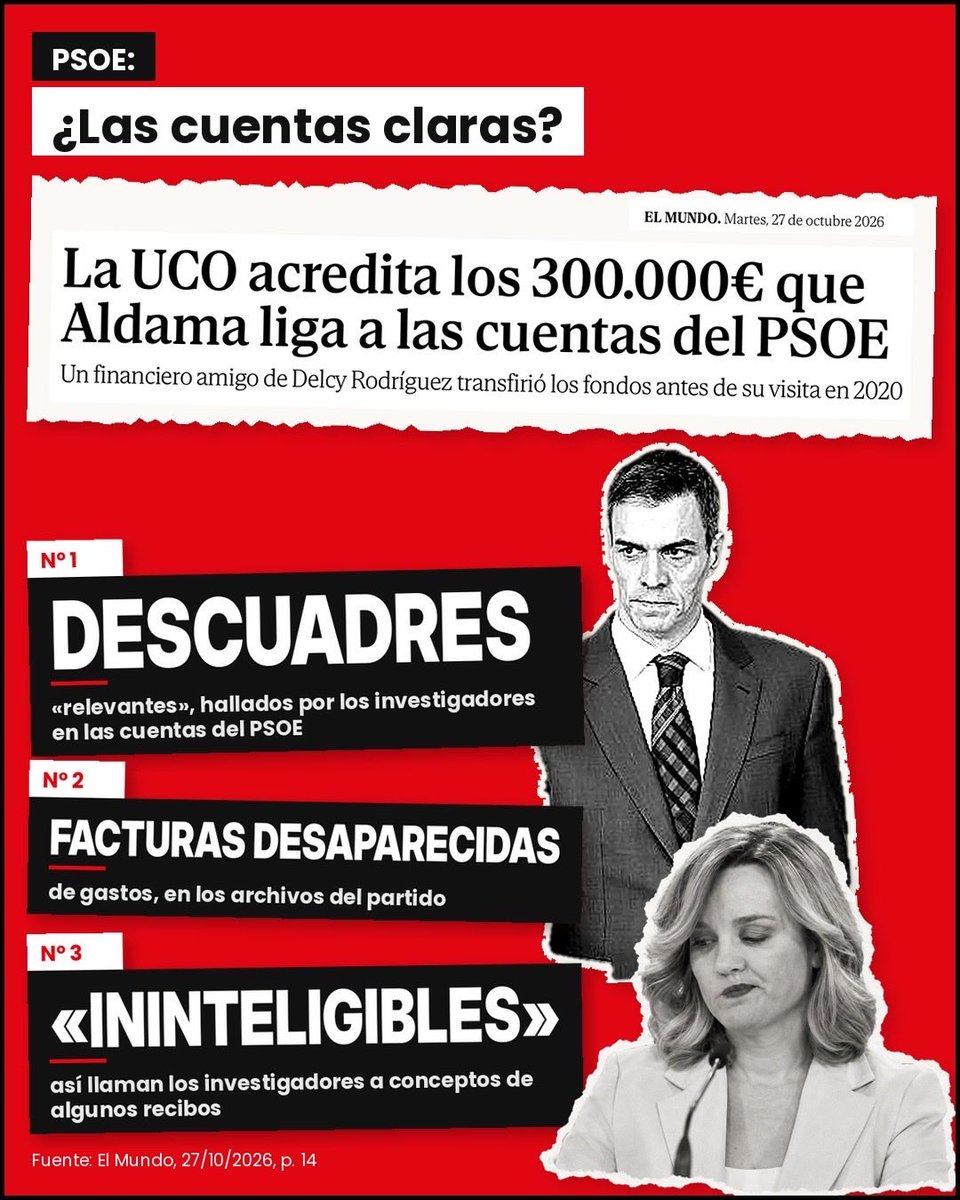 pparagon's tweet photo. ¿Las cuentas claras? En el PSOE, cada día más dudas y más escándalos 💸

Los aragoneses merecen explicaciones, no excusas. La transparencia no se predica: se demuestra. https://t.co/JUx5dIAVjy