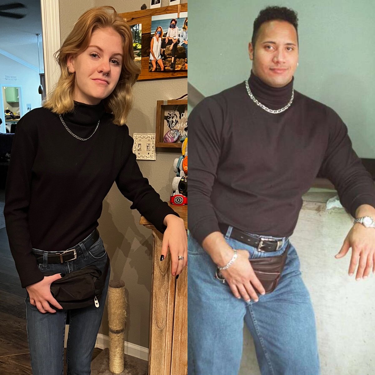 mainstmagic's tweet photo. Throwback to that time Kailyn dressed up as The Rock https://t.co/Bj4PqGU3Pq