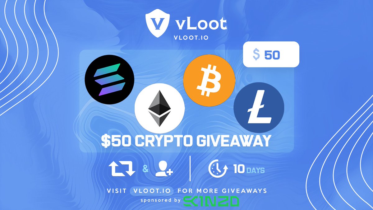 vloot_io's tweet photo. $50 Crypto Giveaway 💸

✅ Follow @skinzogg &amp; @vloot_io
✅ Like &amp; Retweet 
✅ Tag a friend

Winners drawn in 10 days, good luck 🥰 https://t.co/WmAaKYfI4D
