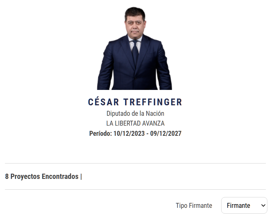 augustogrinner's tweet photo. CÉSAR TREFFINGER, diputado nacional de La Libertad Avanza por Chubut. Excandidato a gobernador de Chubut y Presidente de LLA de esa provincia.

💰 Cobra más de $7 millones por mes (+viáticos +asesores).

📜 Presentó 8 "proyectos" en 2024 (7 falopa), y CERO PROYECTOS en 2025 y 2026.

🔹 6 para "expresar" beneplácito y repudio a distintas cosas bastante específicas, como "el 57º aniversario de la primera transfusión de brazo a brazo en Antártida", algo que esperaríamos encontrar en un sitio web de trivias.
🔹 1 para pedirle algo a Milei (sí, presentó un proyecto para pedirle algo a su propio jefe): que modifique unos decretos sobre la custodia oficial.
🔹 1 relevante: que, así como se le sacó la jubilación a Boudou y a CFK por sus condenas firmes por corrupción, que eso no dependa de ANSES, sino que sea automático dependiendo de la condena.

Como menciono, el último proyecto es interesante, porque propone automatizar por ley algo que, si no, depende de ANSES.

🔴 El problema es que ES EL ÚNICO PROYECTO INTERESANTE EN CASI TRES AÑOS DE GESTIÓN.
💸 En términos reales, le vamos pagando aprox. $255.000.000 para que sólo haya presentado eso.

Después es un proyecto de "pedirle algo a Milei" (podía mandarle un mensaje por WhatsApp) y seis proyectos mandando tarjetas de felicitaciones.

💀 Encima desde agosto de 2024 que no presenta ni siquiera un proyecto de "me pone muy contento esto", ¡27 meses de inactividad!

Como dije en un tuit anterior: para ir una vez al mes a apretar un par de botones (los que le diga Karina), que no cobre, que lo haga ad honorem.

🐧 Rindiéndole honor a La Libertad Avanza, se alió con kirchneristas, como el caso de Gustavo Mac Karthy, ex intendente y ex vicegobernador de Chubut DEL KIRCHNERISMO.
