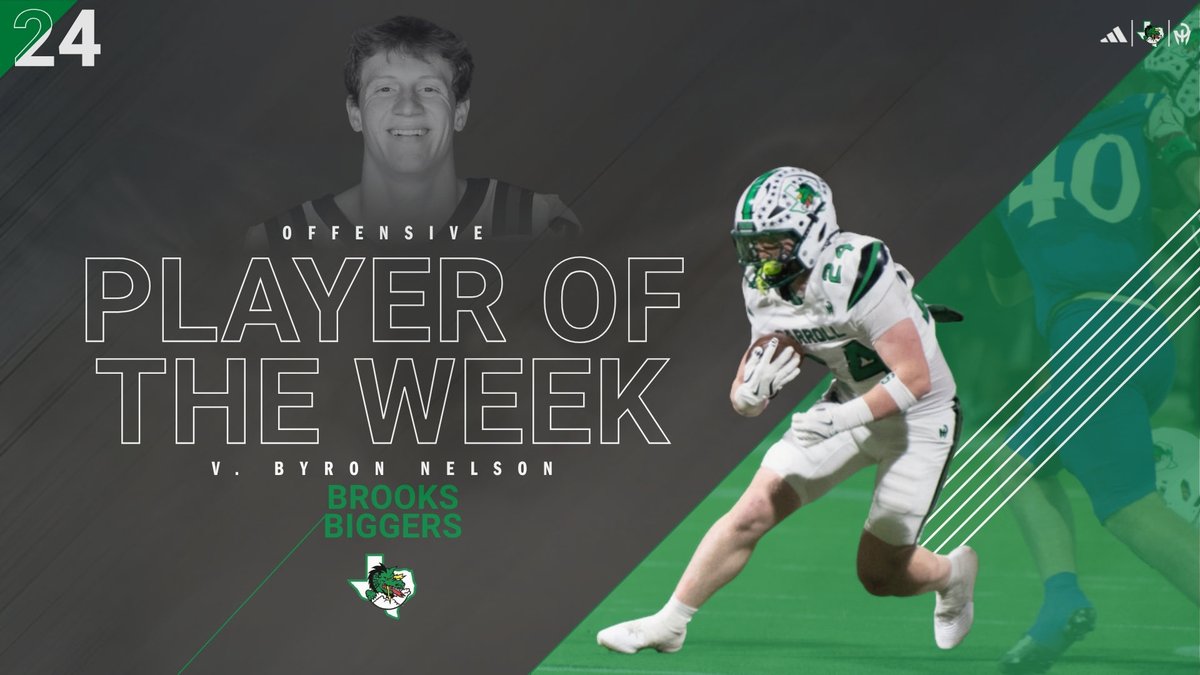CarrollDragonFB's tweet photo. Players of the Week vs Bryon Nelson!

#ProtectTheTradition https://t.co/LkWaJeTGaI