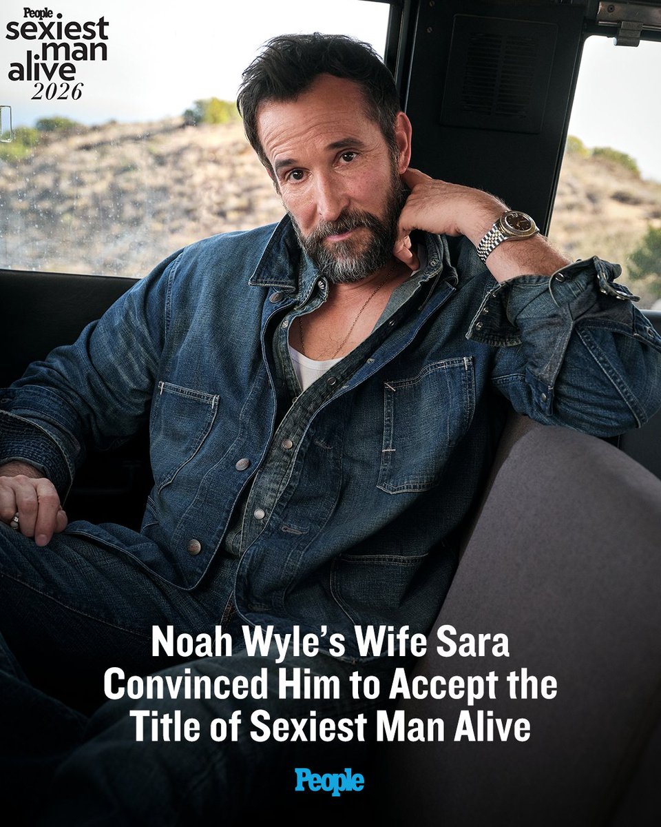 people's tweet photo. Noah Wyle needed some convincing when it came to accepting the Sexiest Man Alive title. Lucky for us, his wife, Sara, pushed him over the edge. Click the link in the first comment for the full story ⬇️

📷: Jeff Lipsky; Sara Wyle/Instagram; Matt Baron/BEI/Shutterstock https://t.co/ulGUnee4m4