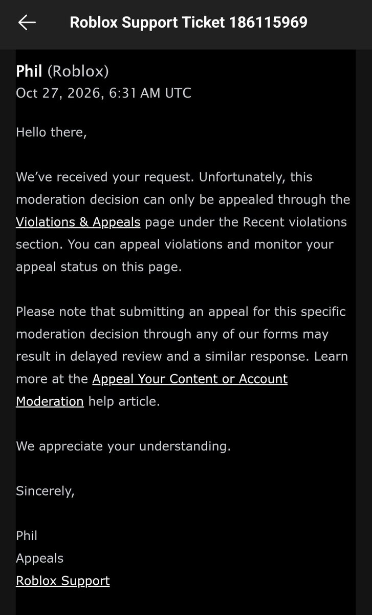 iceangellrbx's tweet photo. It's now been two weeks since my account IceAngell was enforcement banned by @Roblox for being linked to an account I've never seen or heard of. And I'm still not getting any help from their "support team". #Roblox #RobloxSupport #RobloxHelp #RobloxBan https://t.co/q5sHFLHFqI