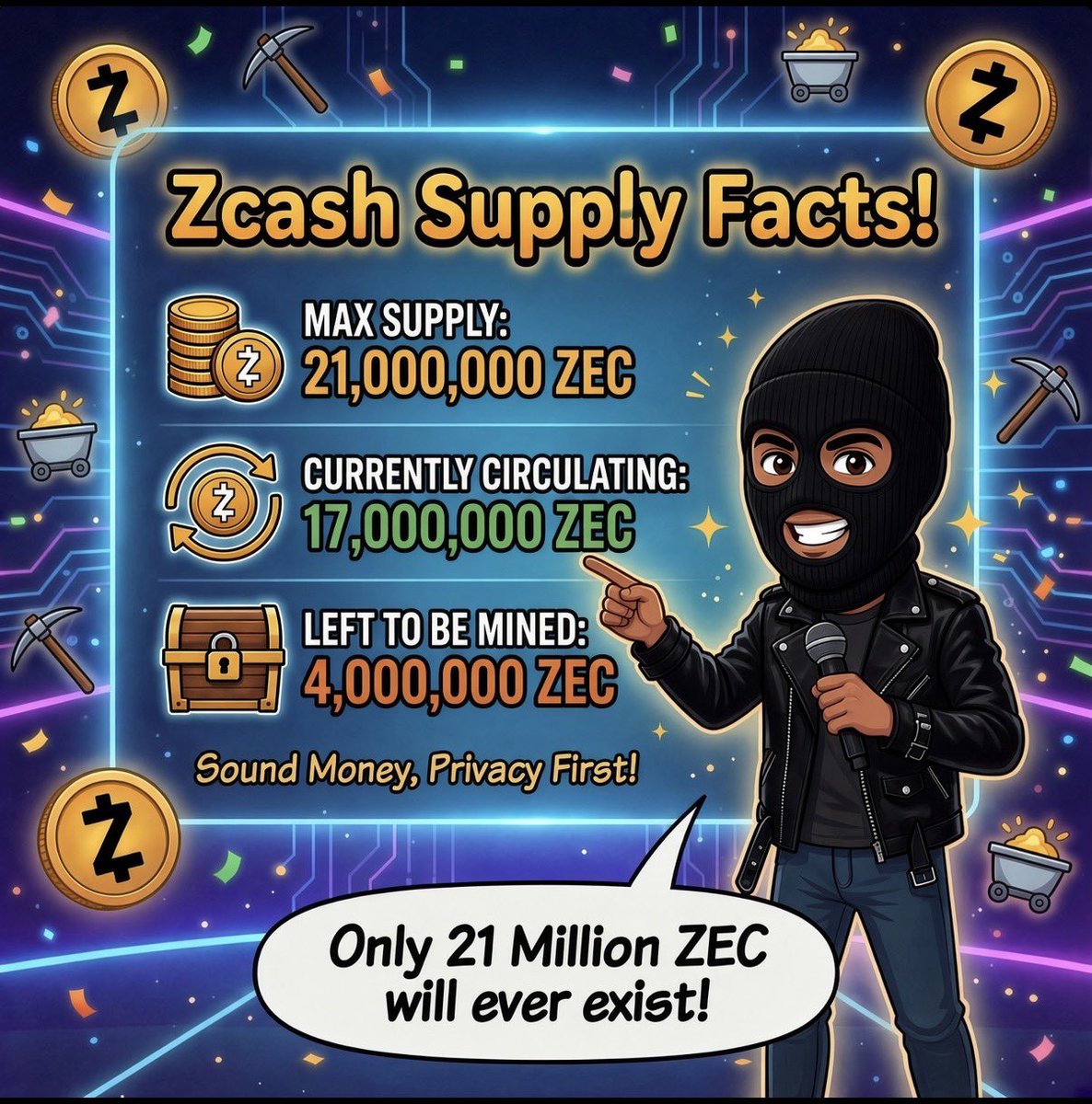 IAMSTACKMASTER's tweet photo. @AltcoinDaily Zcash is the future. https://t.co/ikGQ7eGKUx