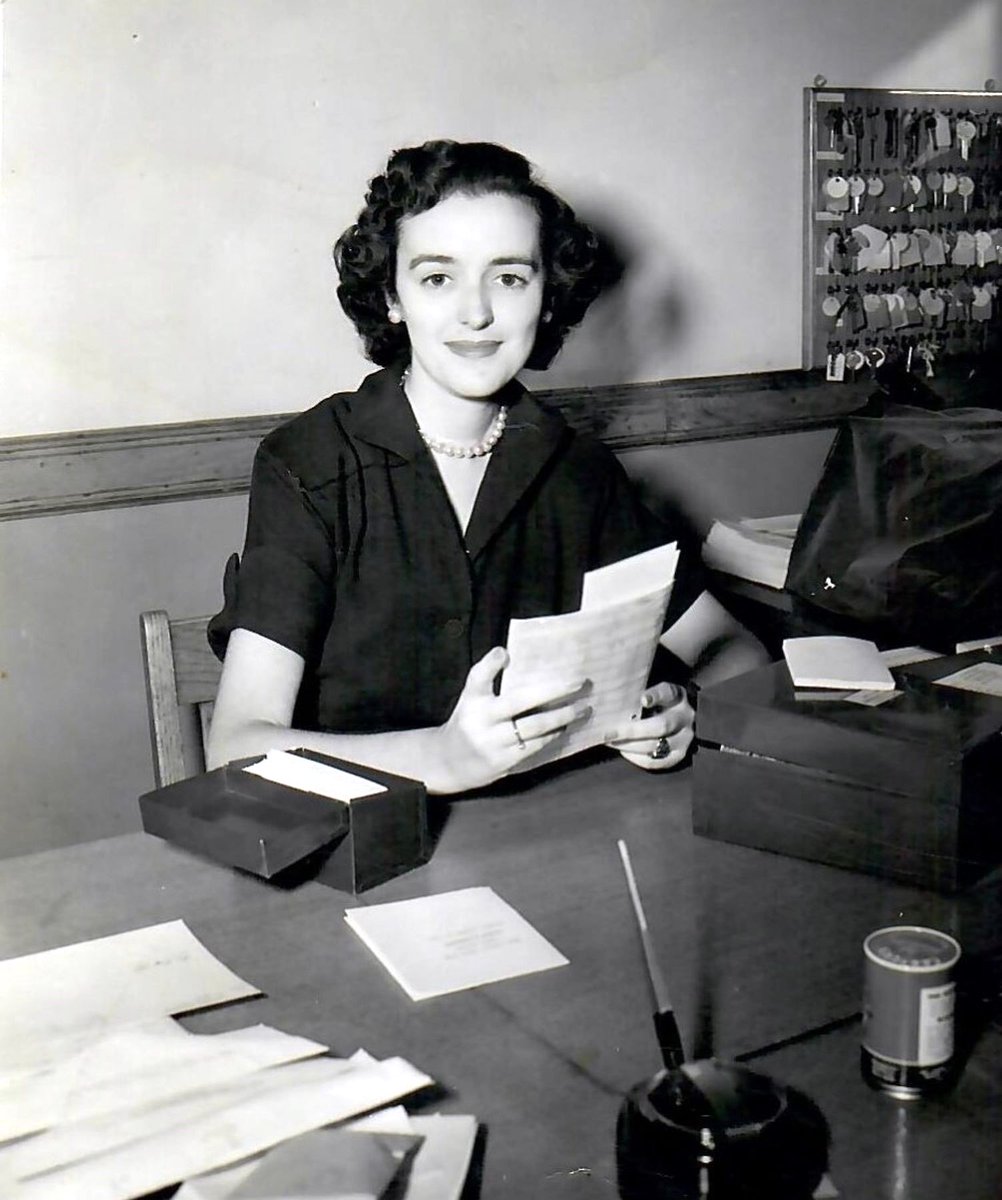 KateKcollins1's tweet photo. Our grandmothers spent their lives keeping the Catholic faith alive. But what happens to that faith when they’re no longer here?

This is my grandmother, Mary Catherine Collins, photographed many years ago while working for the Archdiocese of Philadelphia.

She was born in 1929, attended West Catholic High School, and lived to be 95 years old before passing away in 2024.

I love this photograph of her. She’s young, beautifully dressed, sitting at her desk with a lifetime of memories still ahead of her.

With All Souls’ Day approaching on November 2, I’ve been thinking about her and the generations of Catholic women who came before us.

The grandmothers who went to Mass every Sunday, kept their rosaries close, prayed for their families, and passed down a faith that had already survived centuries before they were born.

There was a time when they were the young women sitting in the pews, raising families, and building the traditions we remember from childhood.

Now so many of them are gone.

As I’ve grown deeper in my Catholic faith, attending Mass more often, studying Scripture, and learning about the Church’s history, I’ve come to appreciate that inheritance in a way I never did when I was younger.

I wish I could sit with my grandmother and tell her everything I’ve been learning. I would love to hear her stories about working for the Archdiocese and ask her questions I never thought to ask while she was here.

I’d like to think she would be proud.

This coming All Souls’ Day, I’ll be praying for the repose of her soul, just as generations of Catholics have prayed for their loved ones.

And I hope those of you who have lost your grandmothers will remember them in your prayers, too.

Because the older I get, the more I realize that the Catholic traditions we inherited are now ours to preserve.

Our grandmothers won’t always be here to fill those church pews, light those candles, or remind us to say our prayers.

Someone has to take their place.

They carried the faith so that we could inherit it. Now it’s our turn to make sure it reaches the next generation.

And I can’t help thinking how proud our grandmothers would be to see us doing exactly that.

Eternal rest grant unto her, O Lord, and let perpetual light shine upon her. 🙏