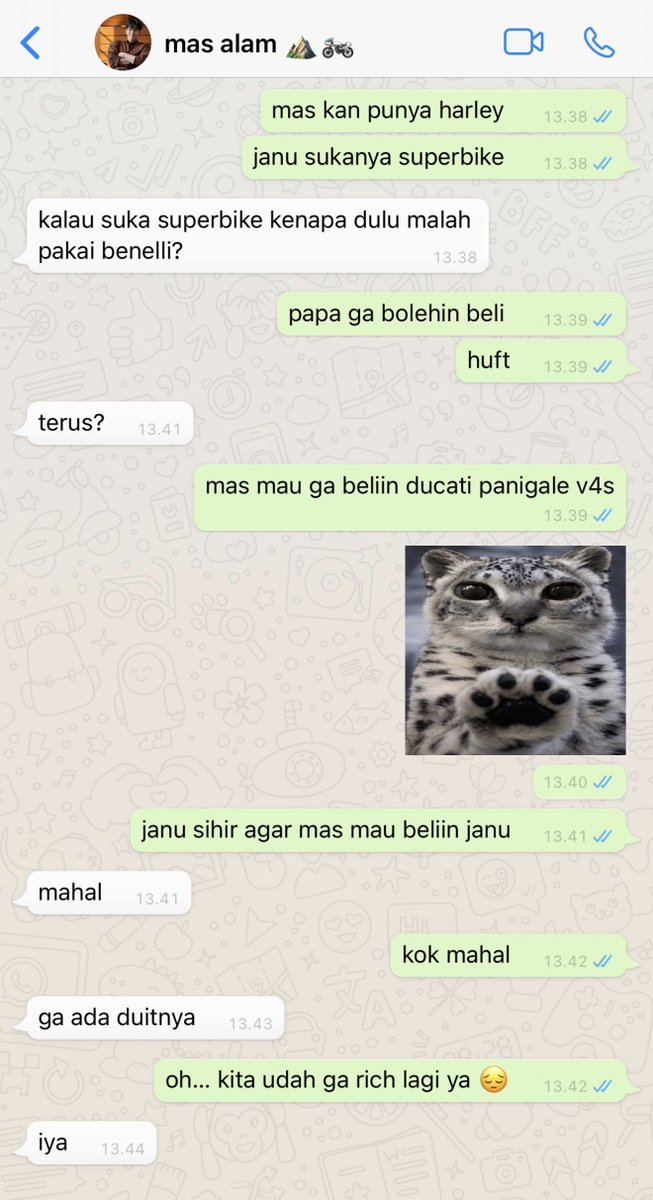 lertkosuemn's tweet photo. when janu minta ducati :v https://t.co/bNKQjmvaO2