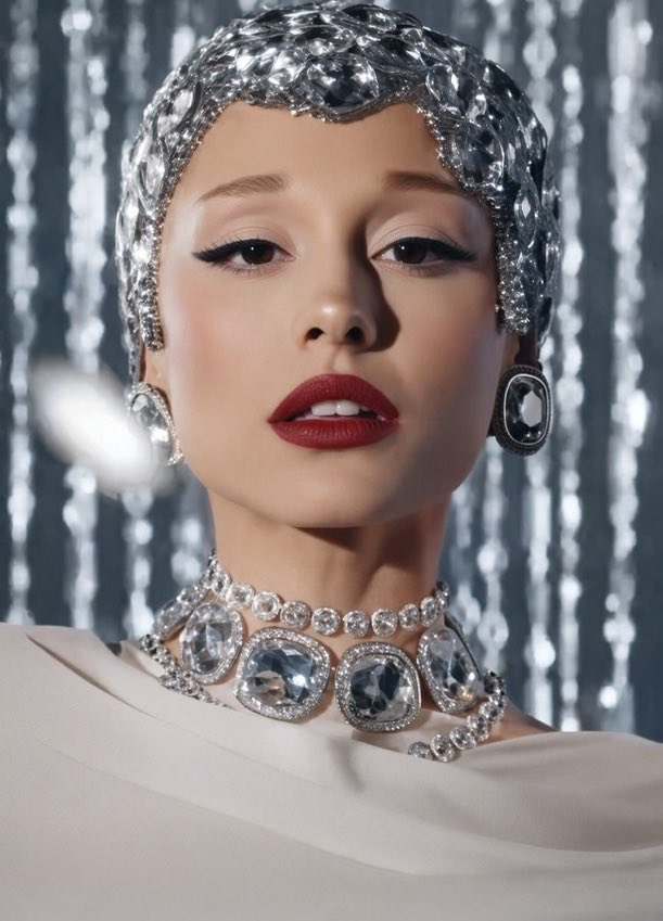 AGSpotify7's tweet photo. Ariana Grande looks stunning in new Swarovski photos. https://t.co/W8D87cBkyx