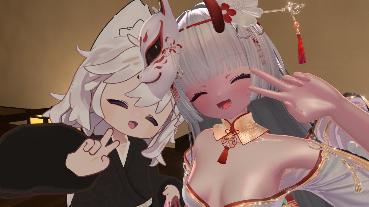 kakuVR's tweet photo. いつも来てくれてる常連さん！1周年もきてくれてありがとう！ https://t.co/2JDQiJOyaW
