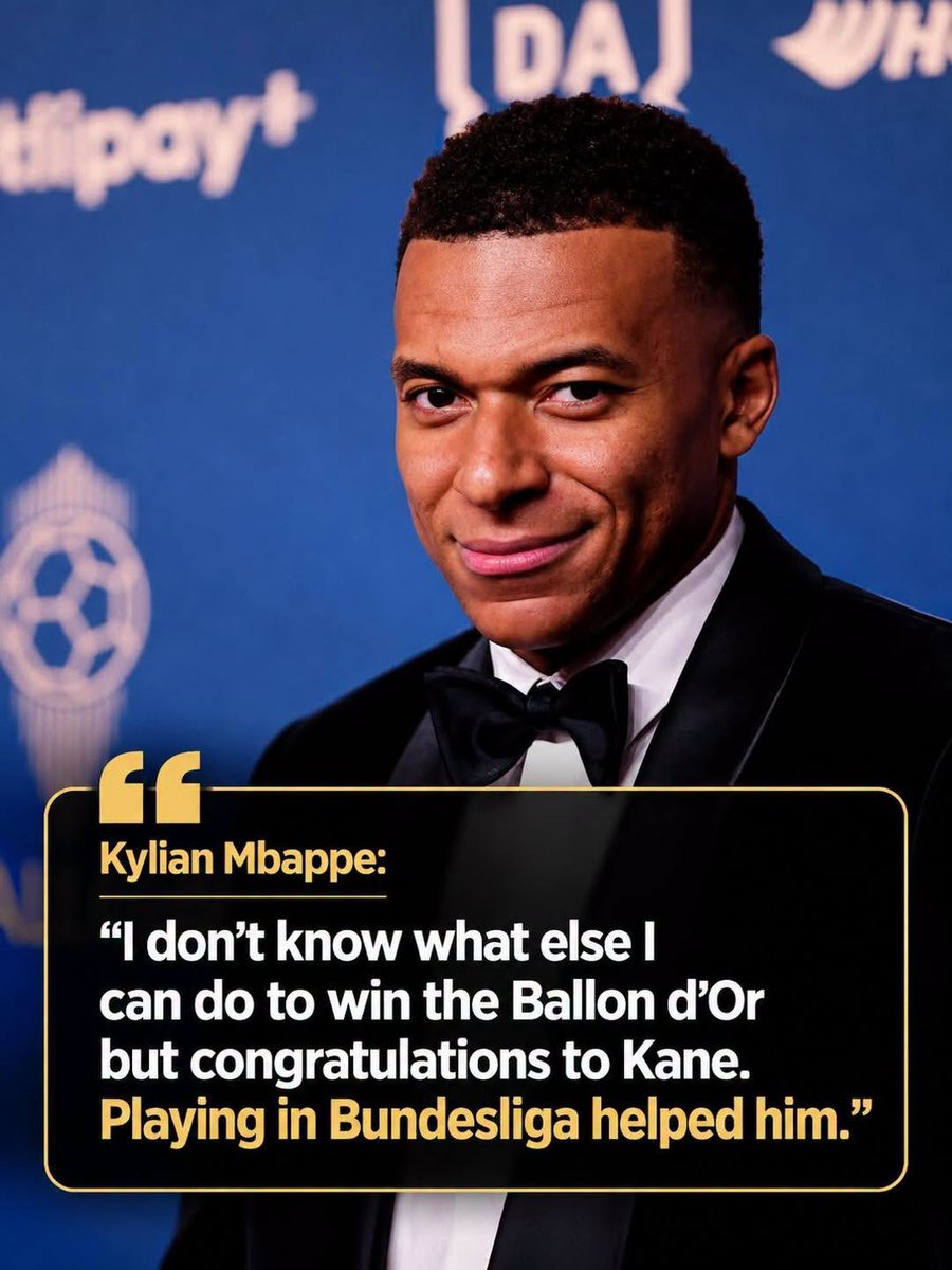 FootballFactly's tweet photo. Kylian Mbappe on the Ballon d’Or… https://t.co/1hySdeMgxM
