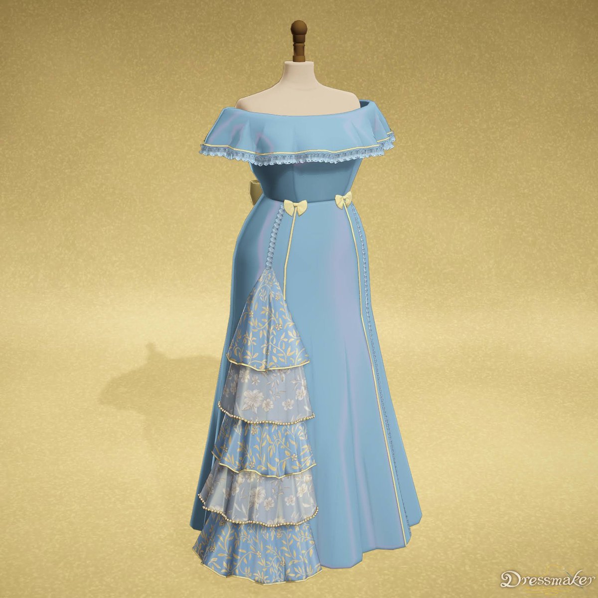 mizu_mnm's tweet photo. 最近はドレスを作るゲームをしています👗
この人がこのシーンでこういうドレスを着たい！と伝えてくれるストーリー楽しい
1枚目は1番好きなキャラクターのドレスでお気に入り https://t.co/KYe5rE979f