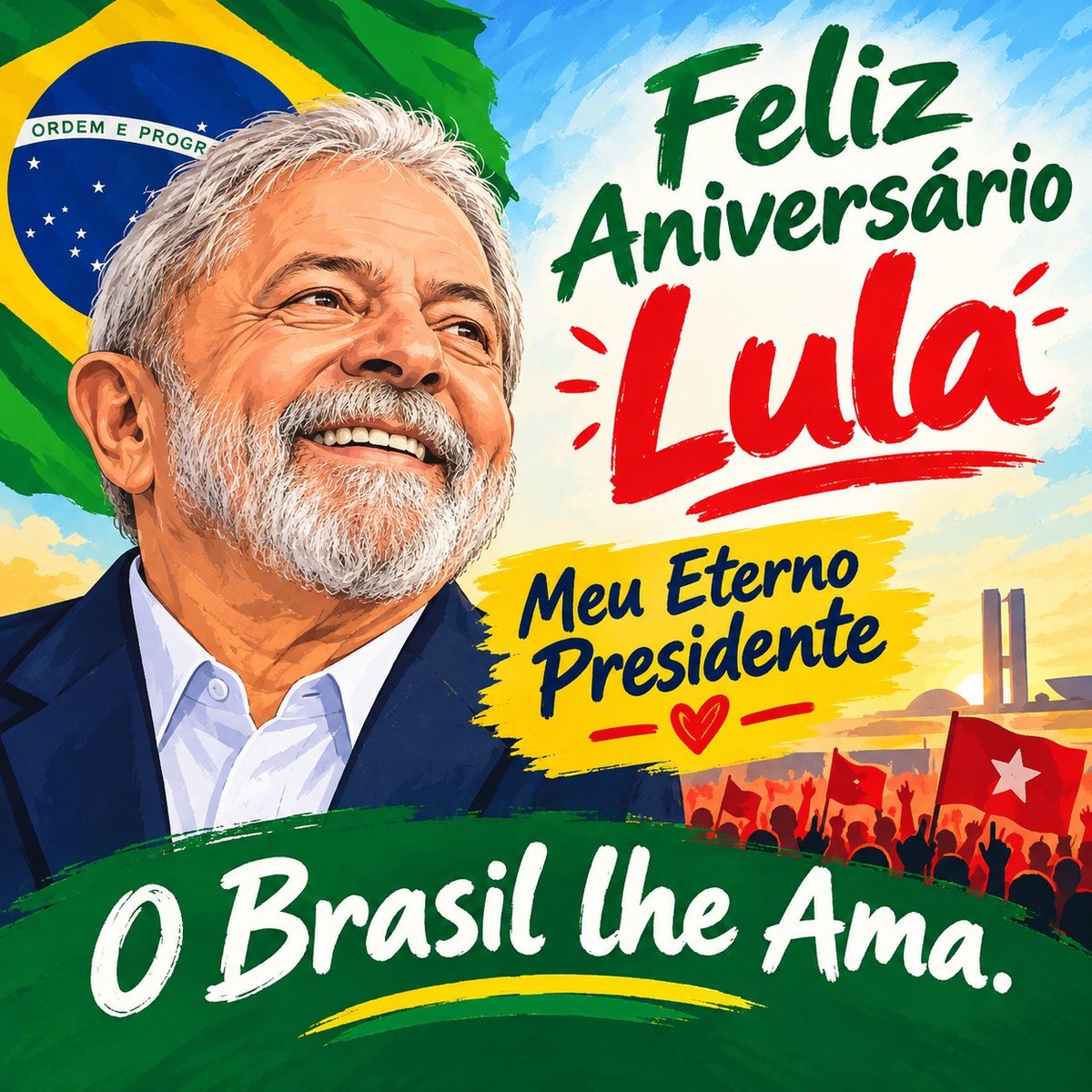 Wilmutt27's tweet photo. Parabéns Presidente Lula https://t.co/UpUAlakBwR