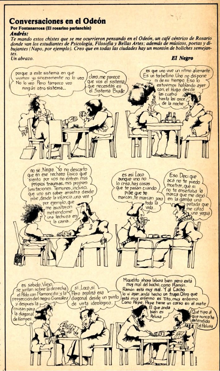 TaricoAriel's tweet photo. Fontanarrosa en Revista Chaupinela 1974 https://t.co/6zN8jvRQpD