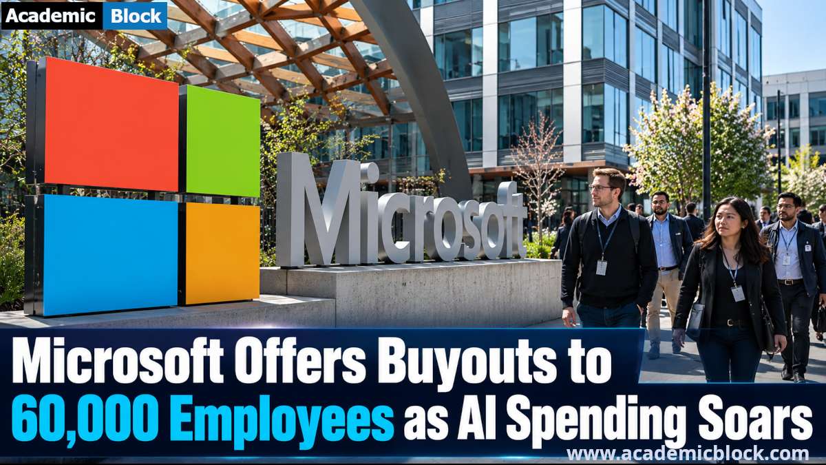 AcademicBlock_'s tweet photo. Microsoft Offers Buyouts to 60,000 Employees Amid AI Spending

Microsoft offers voluntary exits to curb costs as AI investments surge.

Read more:
https://t.co/8cNLoKYg6W

#Microsoft #TechLayoffs #AI #JobCuts #BigTech #MicrosoftNews #Technology #BusinessNews #academicblock https://t.co/a3PfXuEk4h