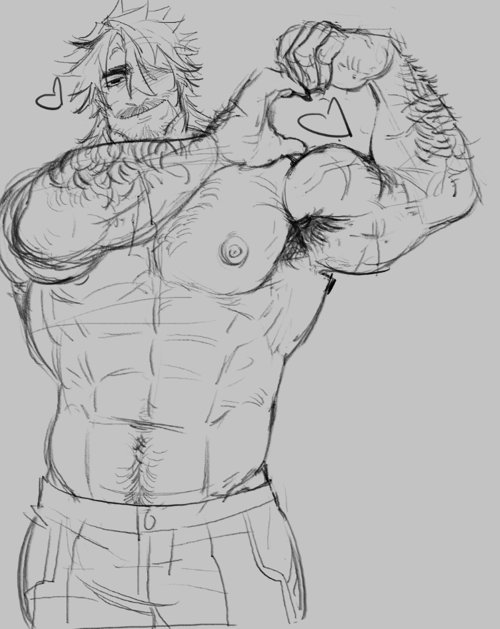 empitano's tweet photo. bicep heart.. kinda.. #Varka https://t.co/421I1tIXZg