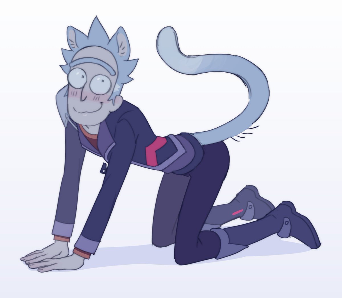 gumientchen's tweet photo. Cat man #rickprime https://t.co/LYoYrOIqdN