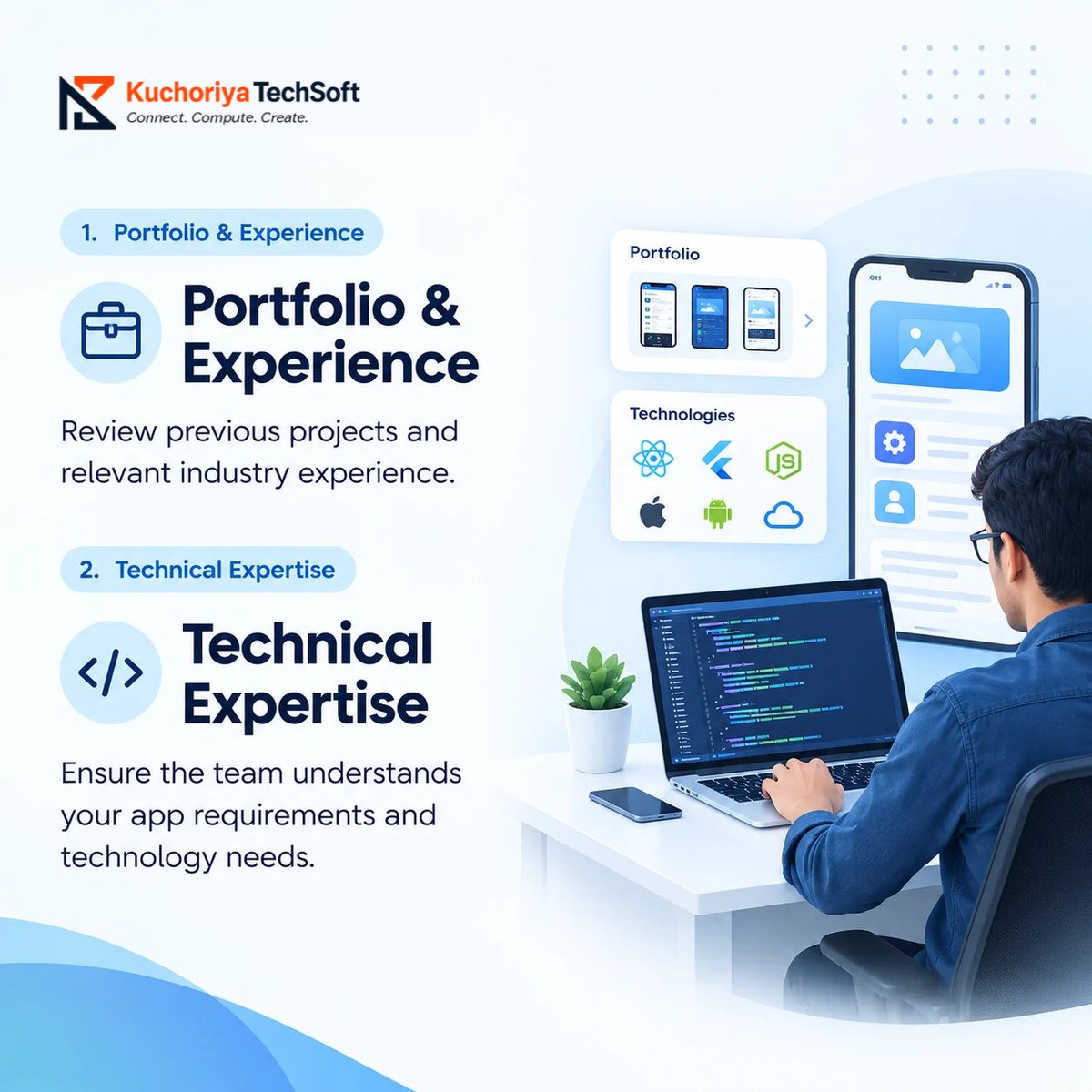 KuchoriyaSoft's tweet photo. Hiring an app development company? Check these 5 things first:
✅ Portfolio & experience
✅ Technical expertise
✅ App security
✅ Clear communication
✅ Post-launch support
Let’s discuss your idea. 👇
https://t.co/QWvA1x4itp
#AppDevelopment #MobileApps #KuchoriyaTechSoft https://t.co/NWQEwE5YXG