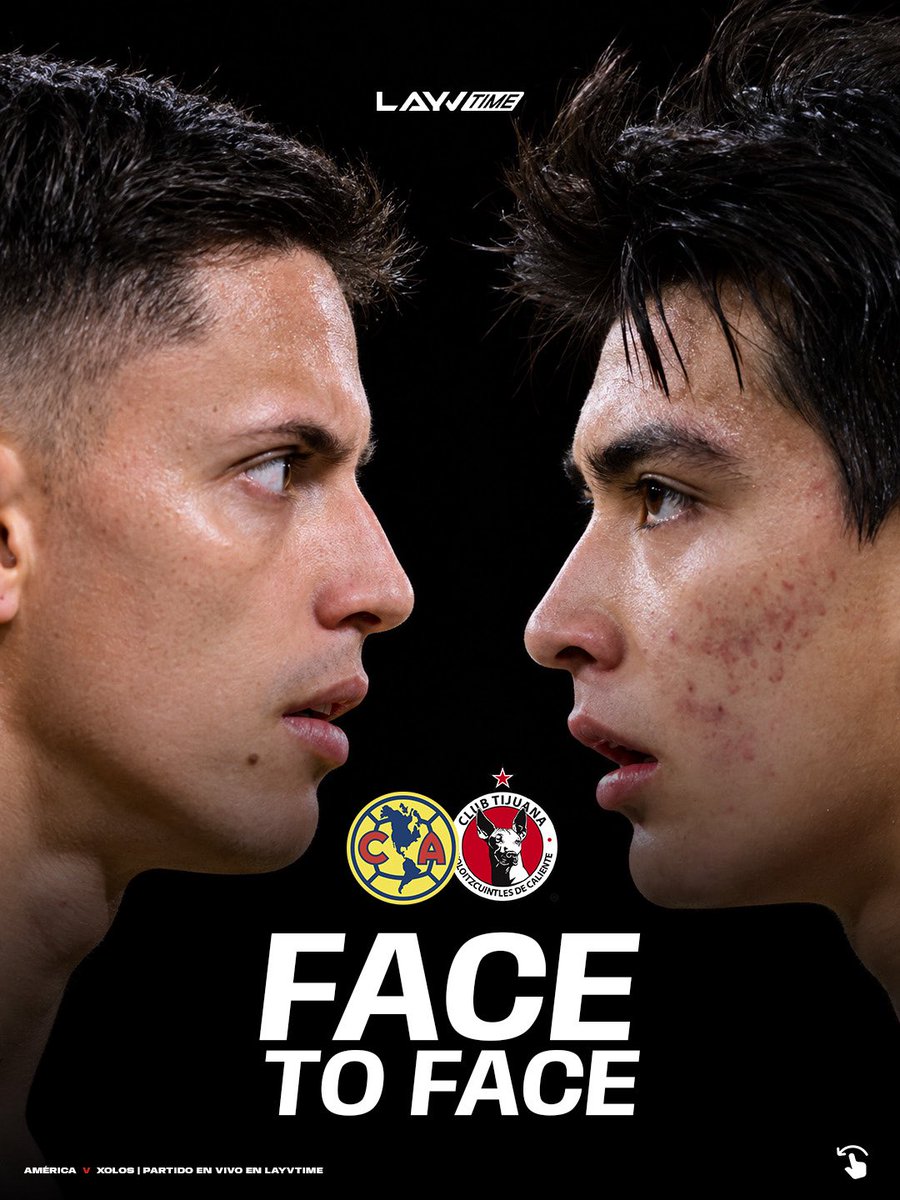 layvtime's tweet photo. QUIÉN GANA, ¿AMÉRICA O XOLOS? 🦅⚽

América llega como líder y una victoria lo pondría cuatro puntos por encima de sus perseguidores. Tijuana tiene la oportunidad de frenar su escapada.

Miércoles 28 octubre | 20:30 h. (CDMX). En vivo y gratis por Layvtime YouTube.
#Layvtime #EnVivo