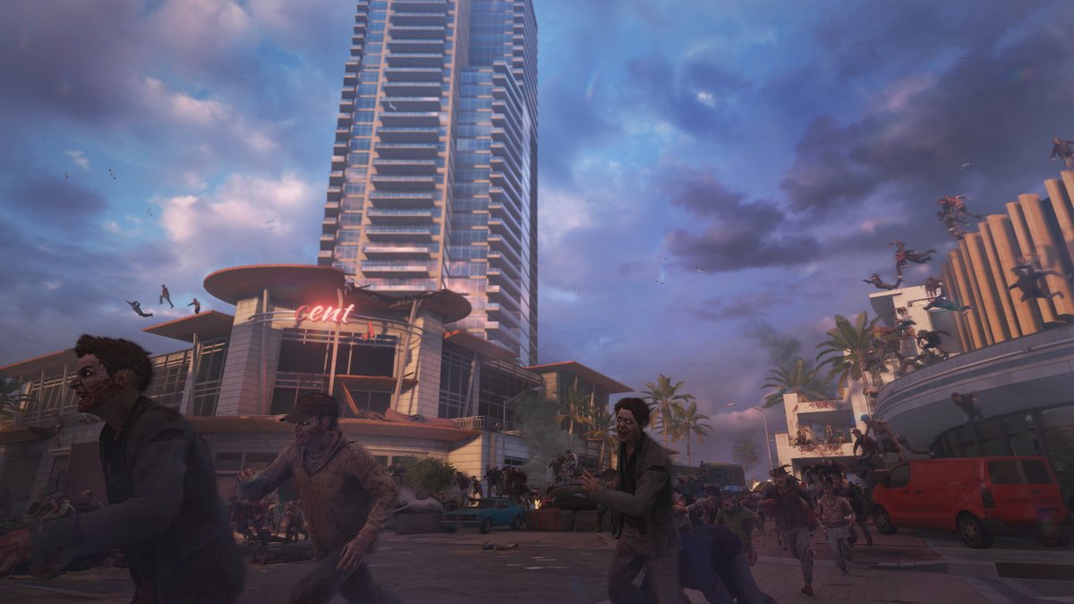 wwzthegame's tweet photo. The Viral State update will bring a new story episode featuring three new maps set in Florida, USA, and four new survivors! 🙌

Venture through bars, hotels, and even a theme park. Will you be able to face the severe outbreak and take hold of the growing hordes? 🧟🏖 https://t.co/eDeTnsCmhy