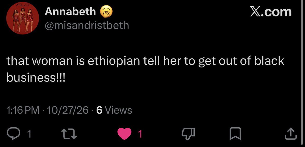 OnePunchFade's tweet photo. @miromanticizzo I just learned the creator of this is habesha stop dragging us into black vs white bullshit. You attention seeking bitch. https://t.co/7X8GPXrEgR