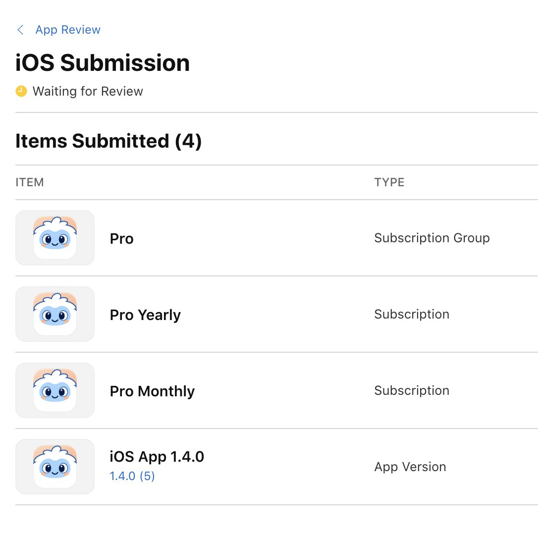 MartinTale's tweet photo. New App submitted for review 🚀

I added iPhone Duo support so they will expedite the review, right? 😅 https://t.co/yeWpuVDOeq
