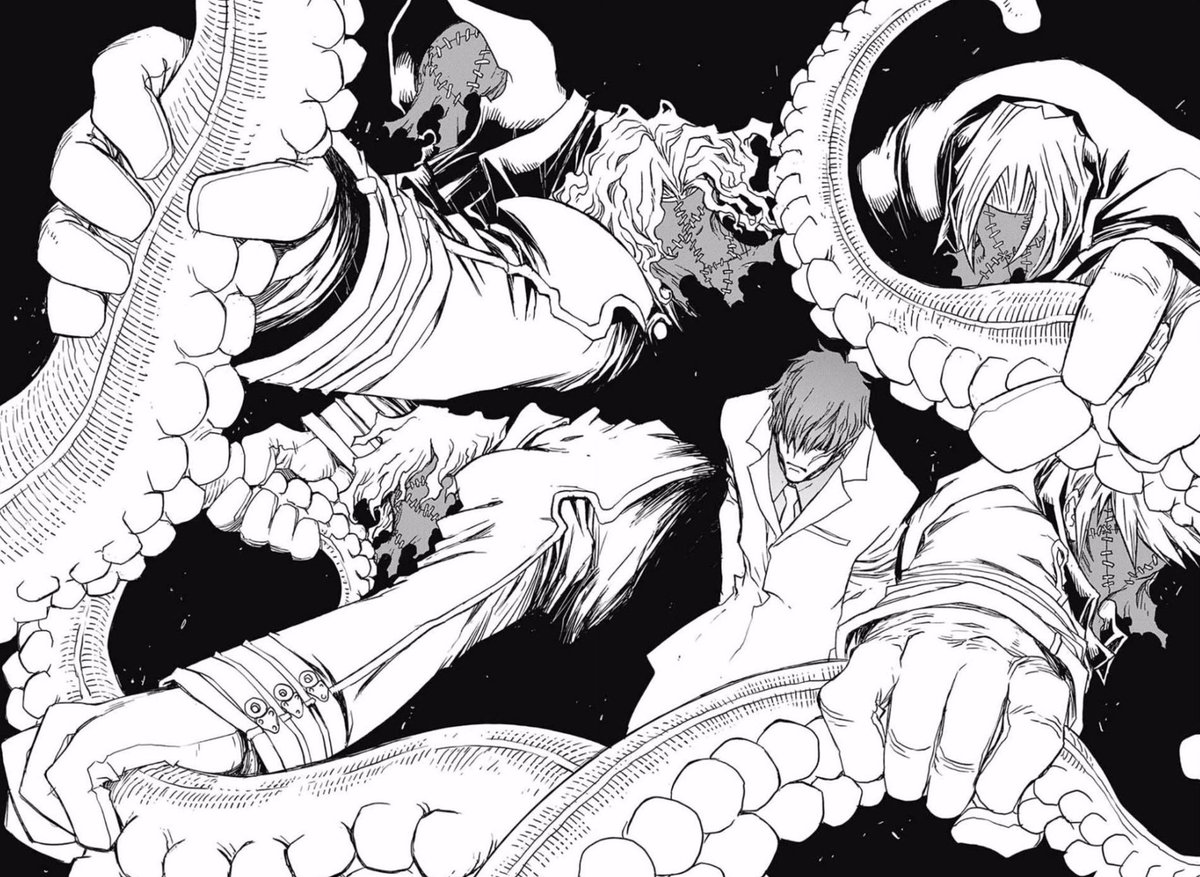 ChutneyXCVII's tweet photo. Everyone should read Kekkai Sensen btw, and I need my S3 of the anime please https://t.co/KbOfeDhDta