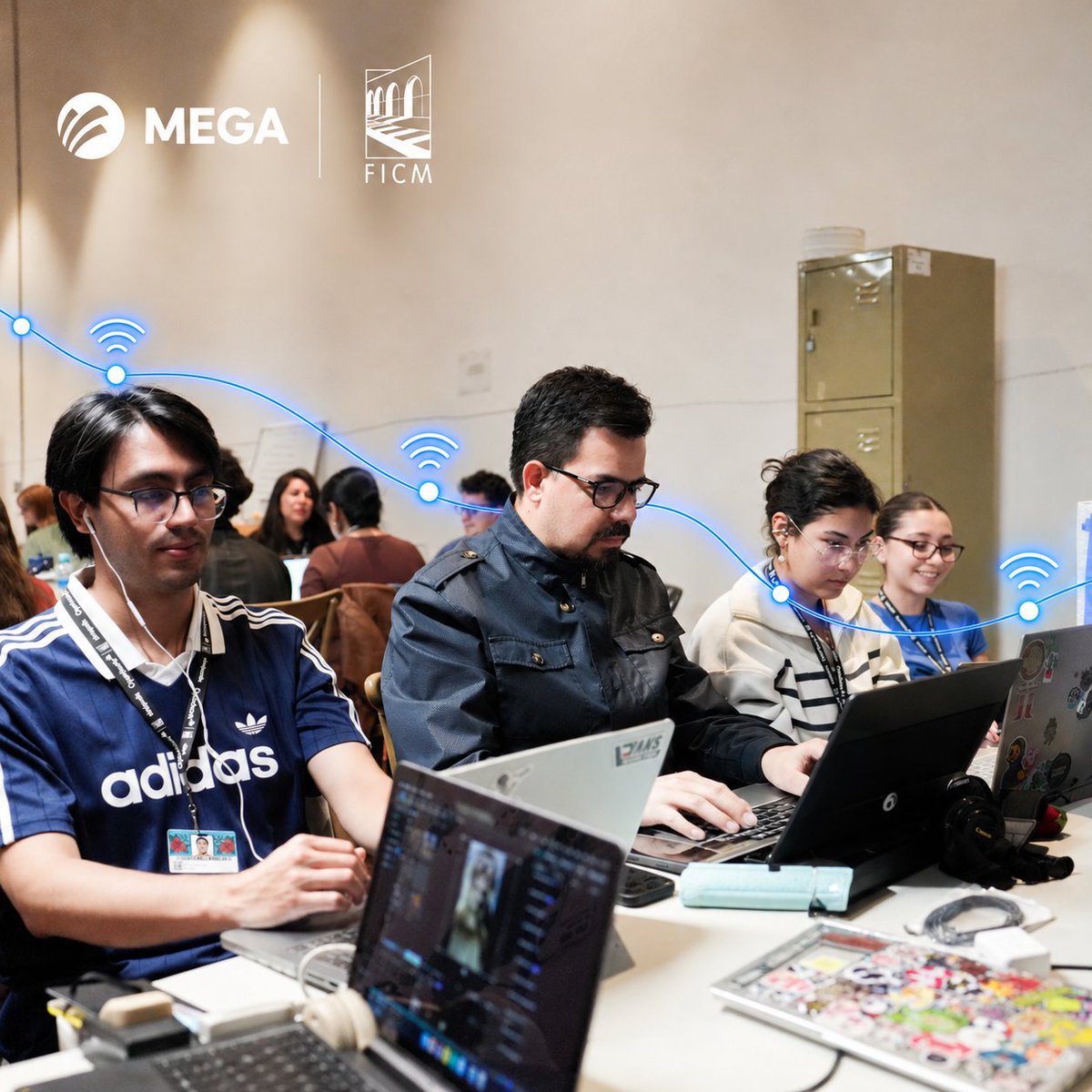 FICM's tweet photo. Los mejores equipos necesitan siempre la mejor conexión. 🛜
Agradecemos a @Megacable por conectar al equipo que hizo posible el #FICM2026 https://t.co/c7qToUZ3dP