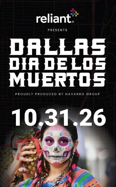 ConsulMexDal's tweet photo. 💀🌼 El Cónsul General, @LuisRBucio, invitó a la comunidad a disfrutar del desfile Dallas Día de los Muertos, una celebración que honra nuestras tradiciones, cultura y memoria.

📅 31 de octubre de 2026.
⏱️4:00 p.m.

¡Celebremos juntos el orgullo de nuestras raíces mexicanas! 🇲🇽✨
