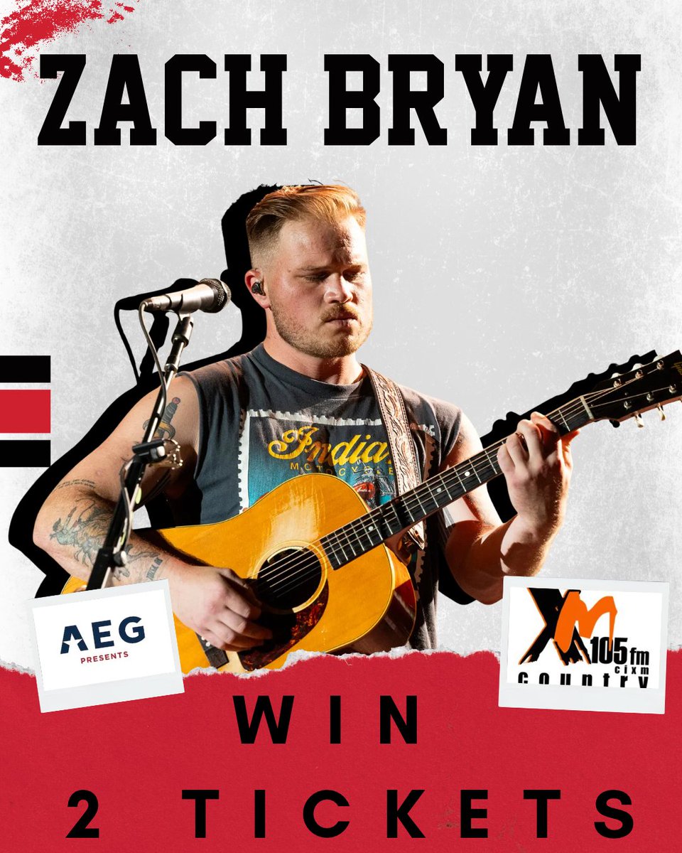 WolverinesJrA's tweet photo. 🚨 WIN 2 TICKETS TO ZACH BRYAN 🚨

XM 105 FM AND AEG Presents have donated 2 tickets to see Zach Bryan at Commonwealth Stadium. 

Your chance to win is at Country Music Night, November 13th.

Get your tickets for the game here: https://t.co/RPlCm3DcF7 https://t.co/OE8ep0iGRH