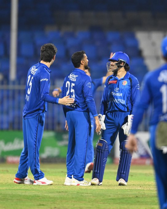 Shahidullah kamal strikes, and Afghanistan gets the 7th wicket in the game! 