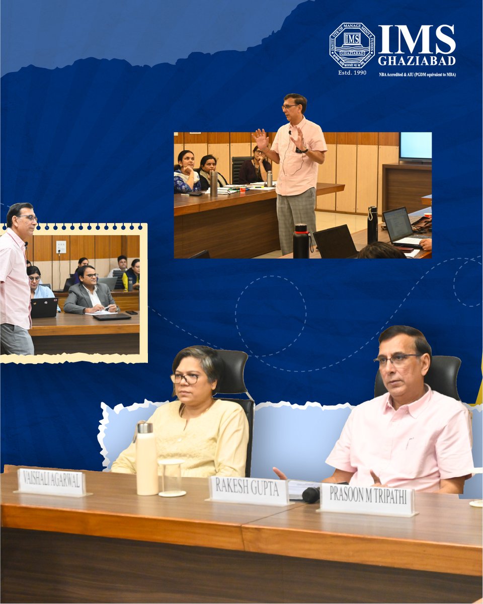 IMSGhaziabad's tweet photo. CETL, IMS Ghaziabad, organised a two-day Case Writing Workshop led by Dr. Rakesh Gupta, IIM Nagpur, on 24โ25 October 2026, engaging 35 faculty members in strengthening case-based pedagogy.
#IMSGhaziabad #FacultyDevelopment https://t.co/03tpDXF78c