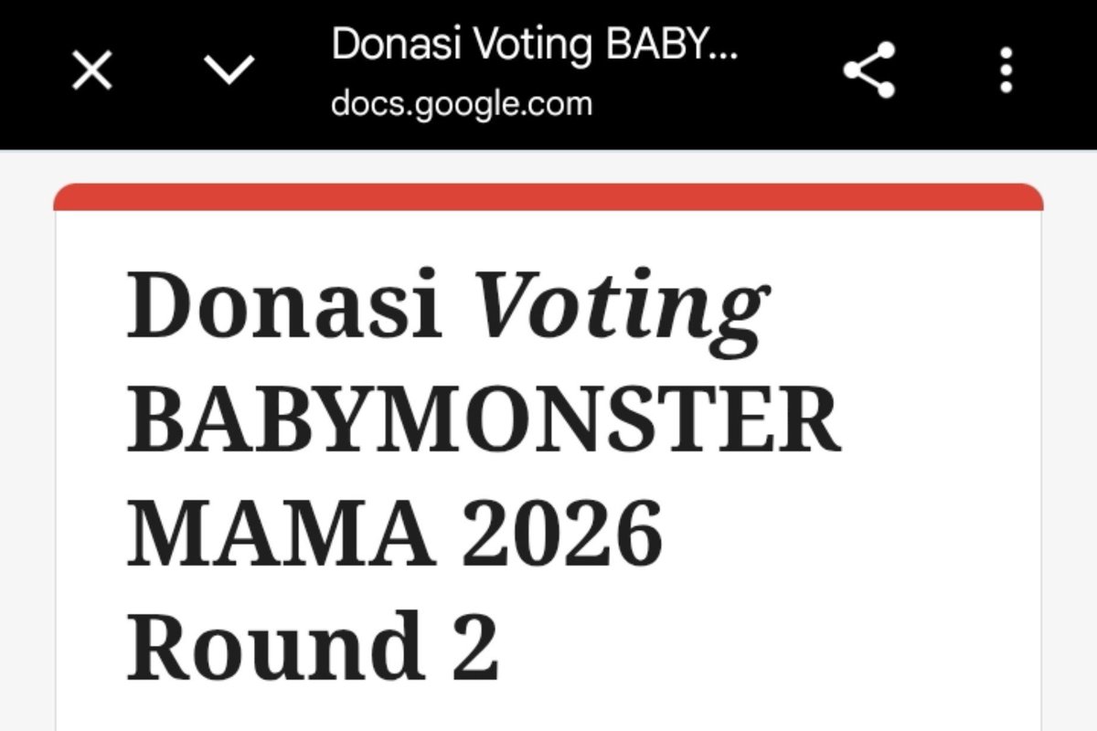 onemonstiez's tweet photo. Halo Monstiez! Kita open donasi buat patungan voting MAMA 2026 Rounde 2 nanti. Yuk ikutan buat push ranking BABYMONSTER 😘

Yang mau ikutan donasi, boleh isi form disini, ya:
https://t.co/1plHCtKDFM

qris ada di dalam link, ya! https://t.co/5FyRhSUat6