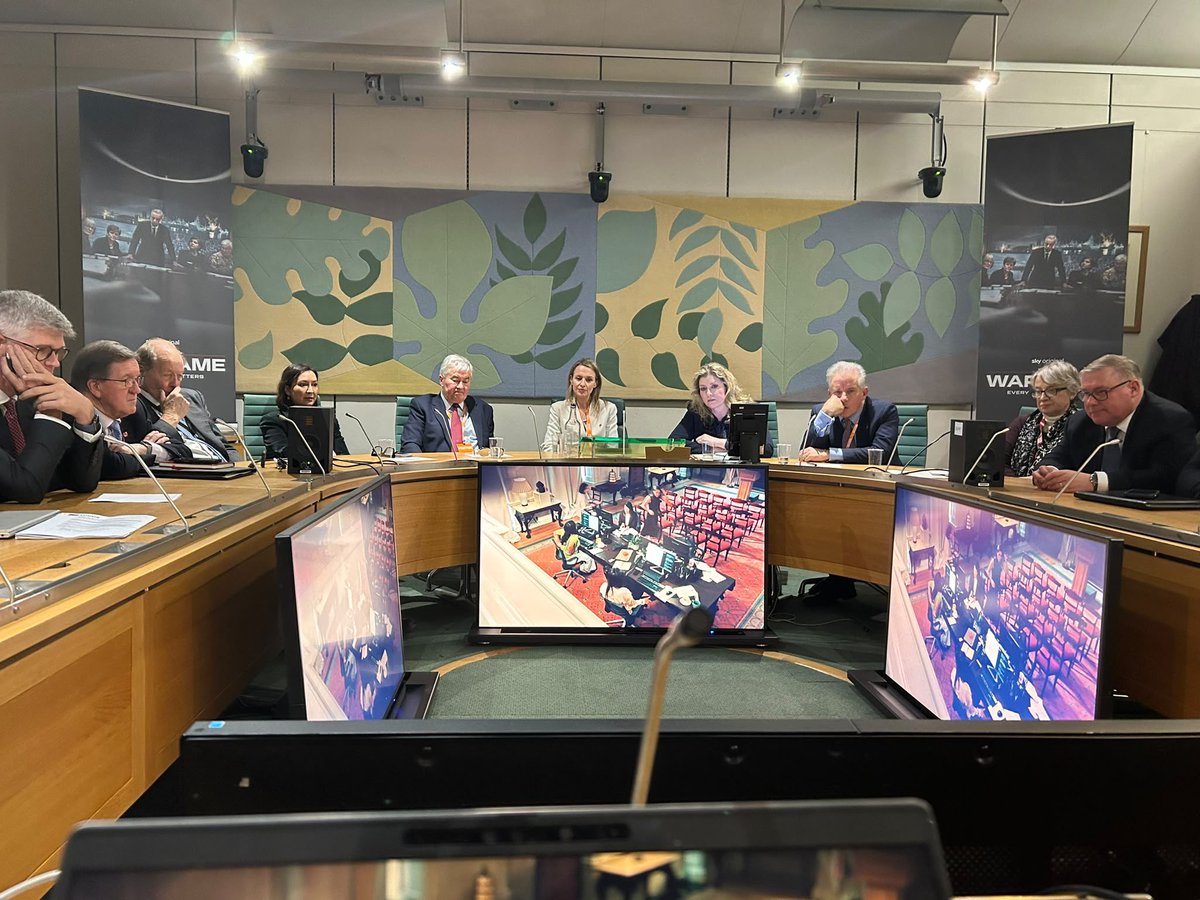 haynesdeborah's tweet photo. We took The Wargame to Parliament on Monday for a screening and Q&A session before a group of MPs, Peers and other guests. 

The hope is to contribute to our national conversation on defence and resilience at a time of mounting threats - and ahead of the budget!

A big thank you to General Sir Richard Barrons, @PennyMordaunt @Chris_D_Steele & @ayeshahazarika for being on the panel and to Lord Robertson for contributing your expert views as well & to @Ms_Alex_Baker for hosting the event! And to @SkyGroup and @TheGardenTV for turning The Wargame into gripping TV

https://t.co/BXVgZ9z80L