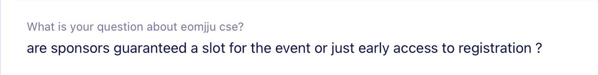 EOMJJUCLUB's tweet photo. Yes po! Sponsors are automatically guaranteed a slot for the event, not just early access to registration. 🤍💙

#SnoopyDooBeDooItsEomjju #GoodGriefWereSeeingEomjju https://t.co/JWbfwjsFFW