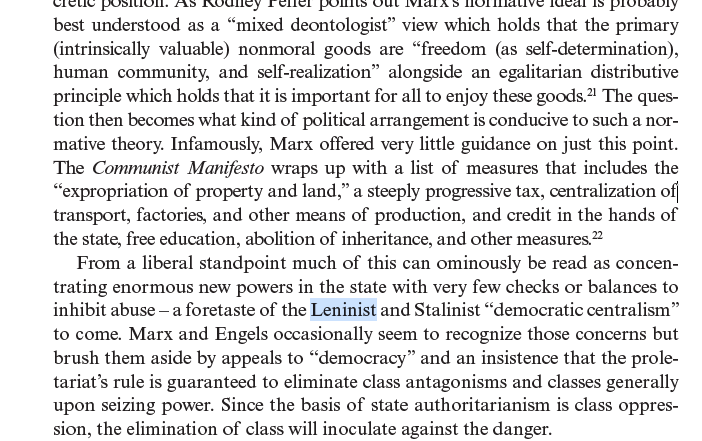 MattPolProf's tweet photo. Really? I haven't theoretically called out authoritarian forms of socialism?

Why do you think I've emphasized we need a "liberal" socialism? https://t.co/i16LrLzkcF