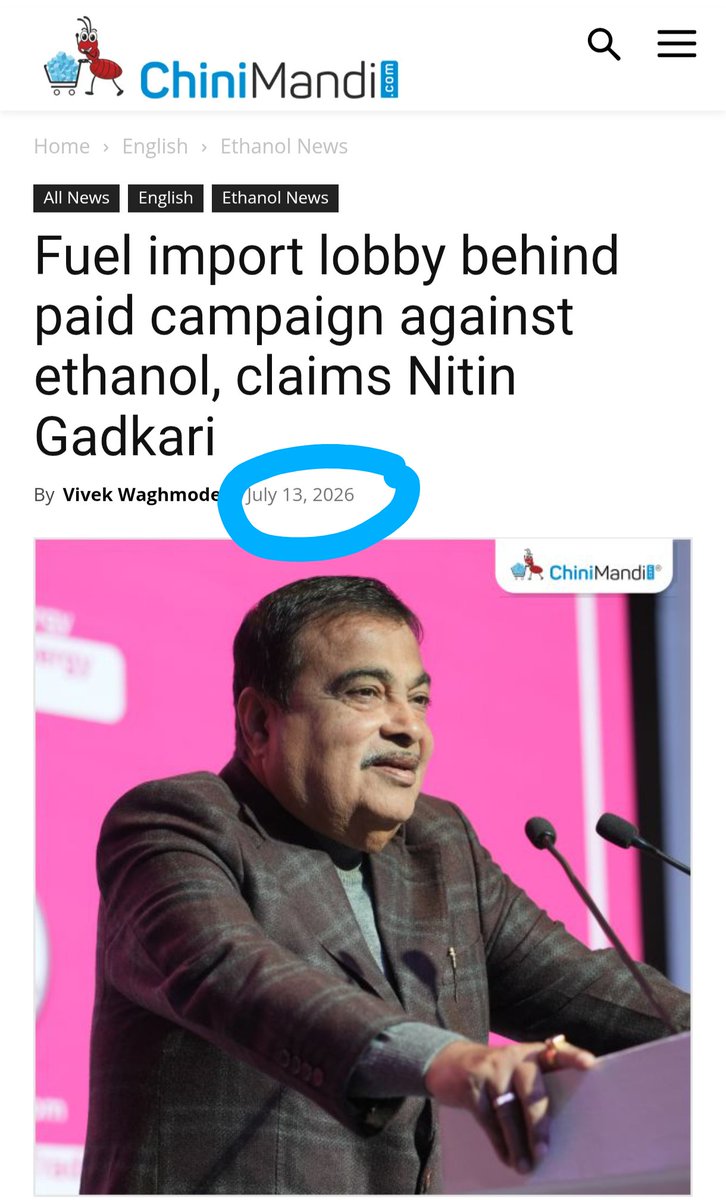 nachiket1982's tweet photo. Nitin Gadkari ji @nitin_gadkari , for over a year, you’ve accused E20 critics of being a “paid petroleum lobby” - without naming ONE entity or producing public evidence.

The irony? Team Bharat @OGTeamBharat has actually exposed coordinated paid campaigns targeting those questioning E20. 
Influencers praise you for ethanol blending, while you distance yourself from responsibility for it in the High Court.

Where are the ARAI reports? Where is the long-term durability data?

We expose campaigns. You make allegations. Now show the evidence - or stop smearing citizens.

#EthanolScam