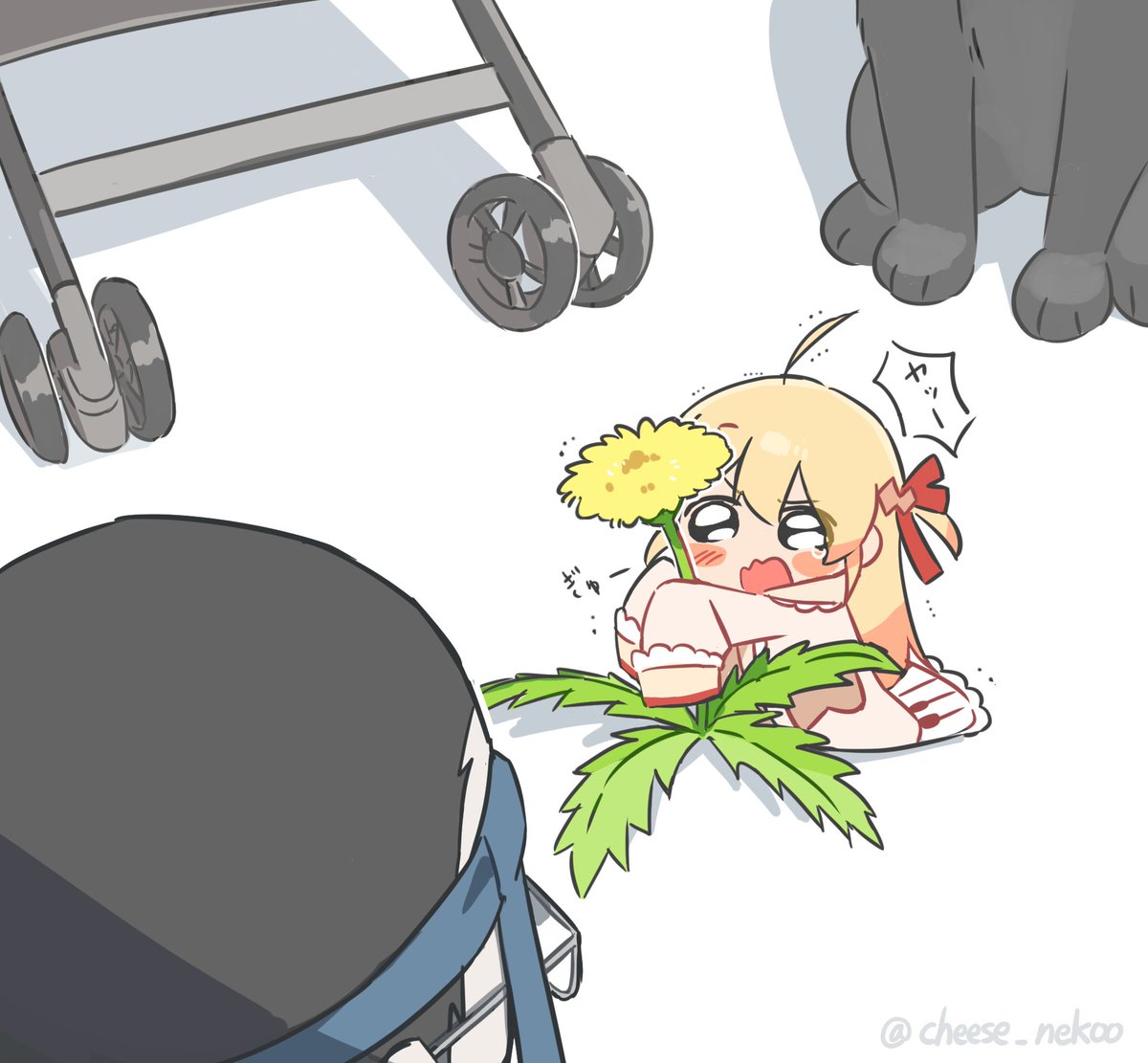 cheese_nekoo's tweet photo. タンポポを守るぅ！
#Artnose https://t.co/5T6aX4Aaql