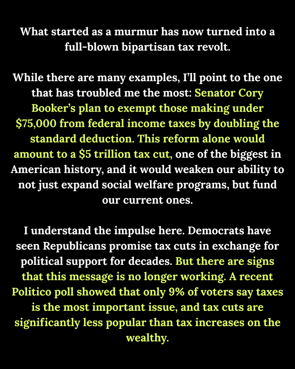 SearchlightInst's tweet photo. Most Americans contribute their fair share. They aren't frustrated by the fact that they have to pay taxes, they just think that other people are gaming the system.

That's why @AshleySchapitl thinks that Democrats need to re-fund the tax police. https://t.co/i1EfH7TgGs