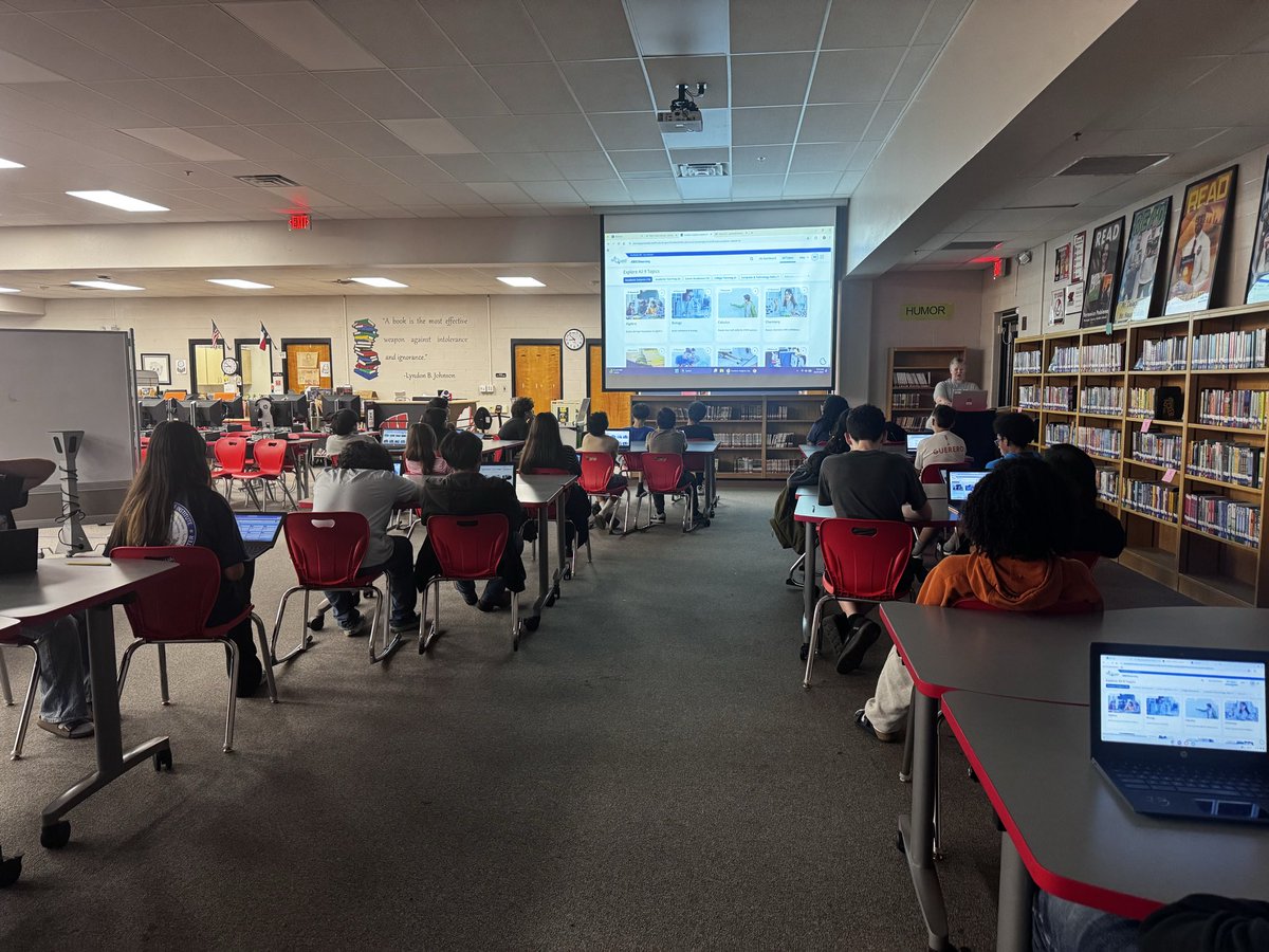 GrahamEducator's tweet photo. Thank you to Mrs. Key for a fab lesson on study tools and career readiness self guided learning ok TexQuest. You rock! @NISDZachry @NISDZachryMag @NISDLib @NISDAcadTech https://t.co/TGpy6hbT9u