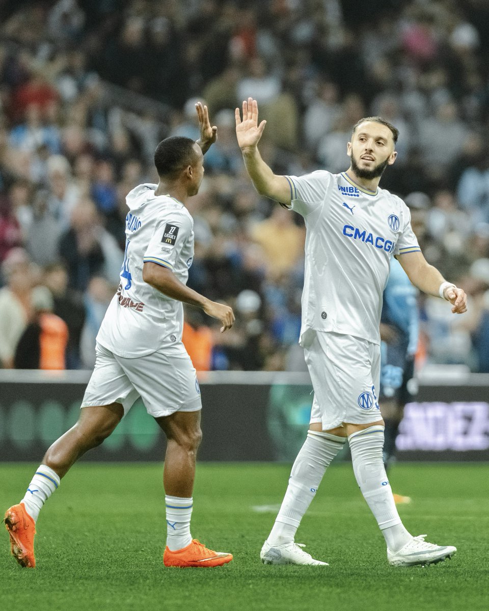 OM_English's tweet photo. Strong start to the season for Amine Gouiri! 🇩🇿💪

🔵 8 Ligue 1 appearances
⚽ 5 goals
🅰️ 2 assists https://t.co/xN58JCy5EI